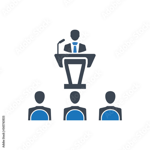 Business conference icon ( Vector illustration )