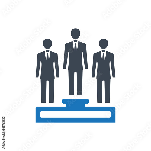 business competitor icon ( vector illustration )