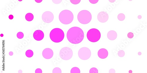 Light Pink, Yellow vector pattern with spheres. Abstract illustration with colorful spots in nature style. Design for posters, banners.