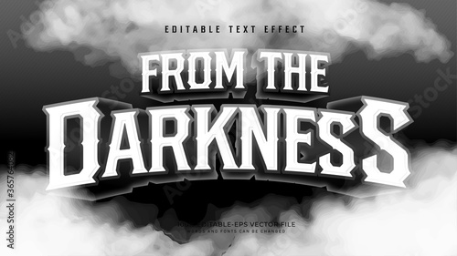 From the Darkness Text effect