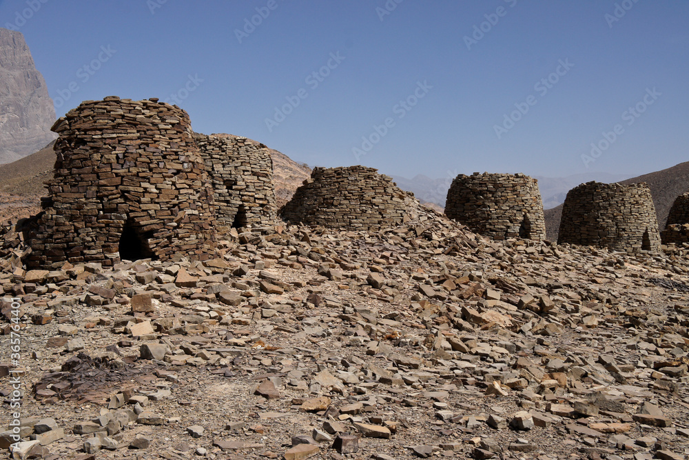 Qubur Juhhal beehive tombs at Al-Ayn, Oman