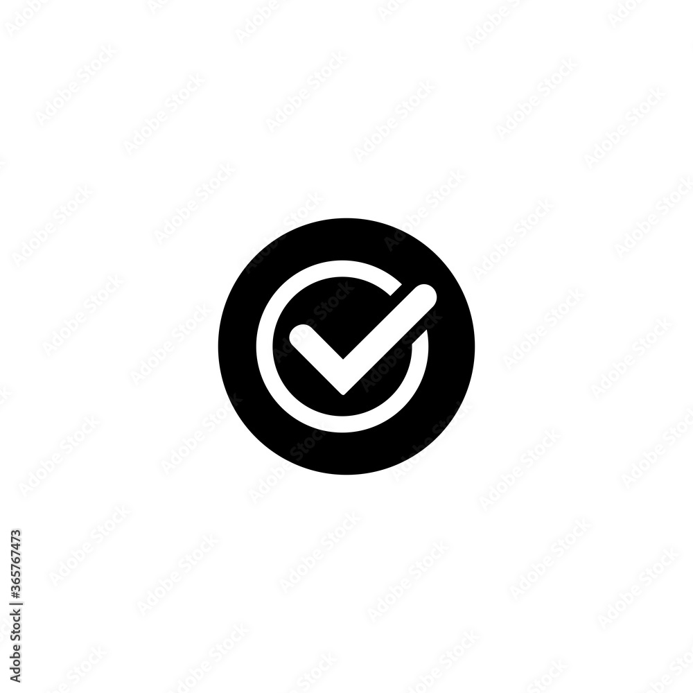 check mark icon vector symbol eps 10 isolated illustrations white background