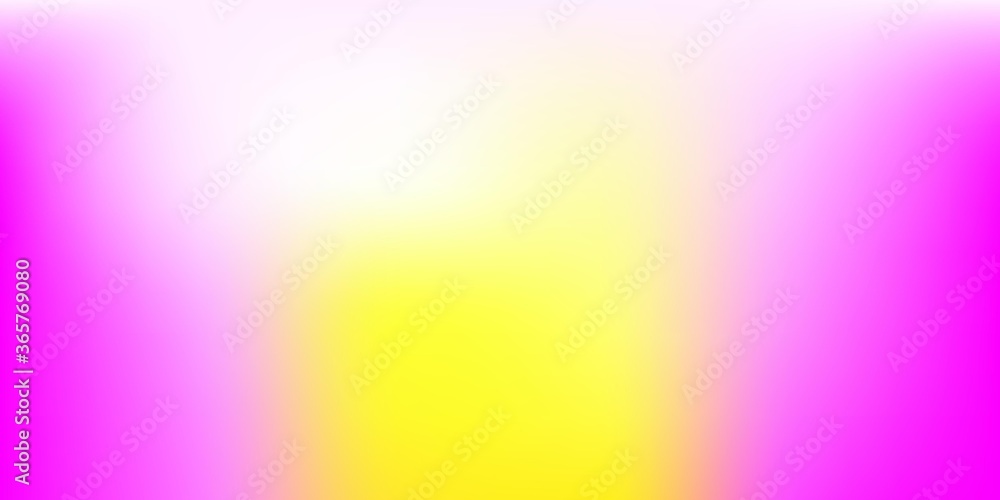 Light Pink, Yellow vector gradient blur template. Light Pink, Yellow vector gradient blur template.
