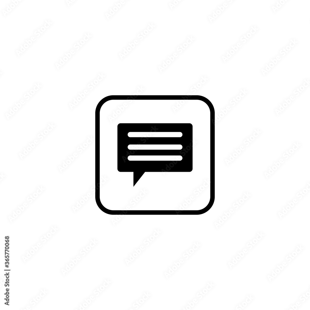 chat icon, message icon vector symbol eps 10 isolated illustration white background chat icon, message icon vector symbol eps 10 isolated illustration white background