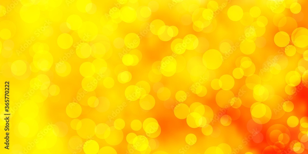 Light Orange vector backdrop with dots. Light Orange vector backdrop with dots.