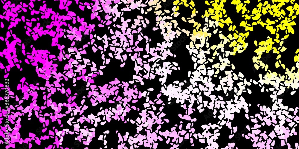 Dark pink, yellow vector template with abstract forms. Dark pink, yellow vector template with abstract forms.