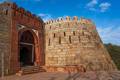 Entry gate of the tomb at Tughluqabad