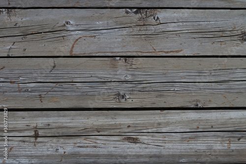 Wood texture, background of a wooden wall lined with horizontal old beams.