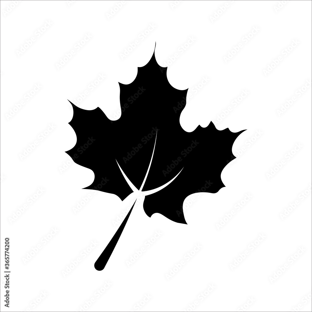 Fototapeta premium Maple leaf canadian icon