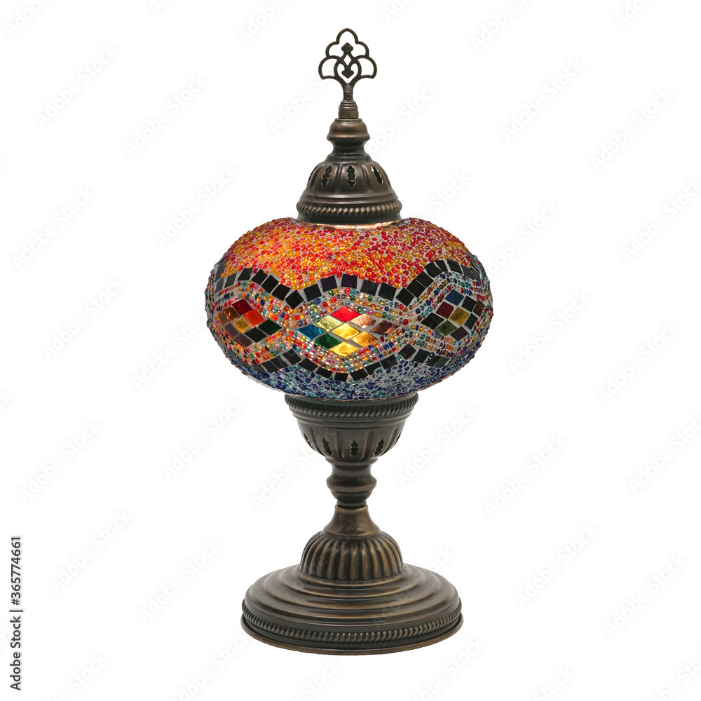 ottoman tile embroidered desktop lamp ottoman tile embroidered desktop lamp