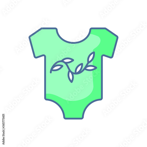 baby clothes, color icon for menu store