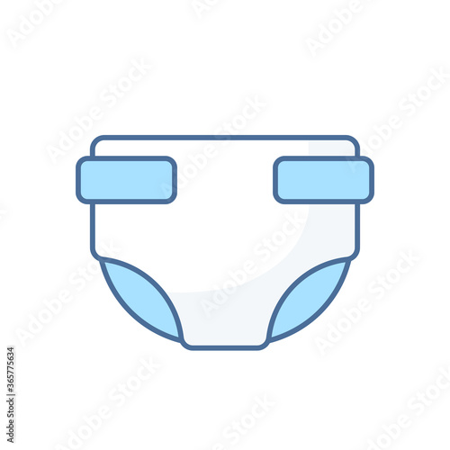 color icon for menu store, diaper