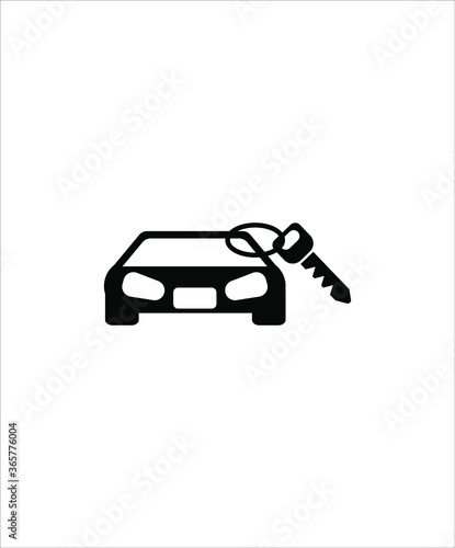 car with key icon,vector best flat icon.