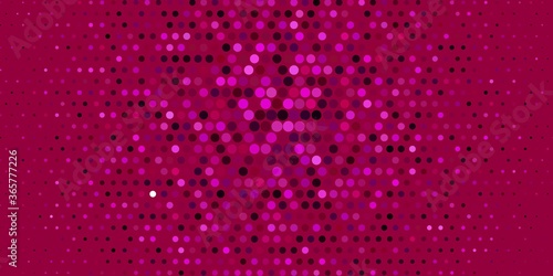 Light Pink vector backdrop with dots. Abstract illustration with colorful spots in nature style. Design for your commercials.