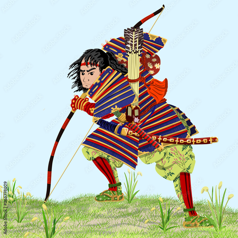 鎌倉武者 大鎧絵 Stock イラスト Adobe Stock