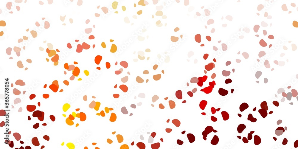 Light orange vector backdrop with chaotic shapes.