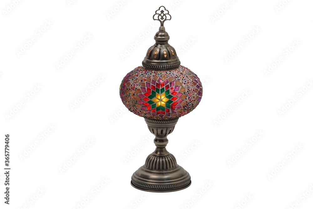 ottoman tile embroidered desktop lamp ottoman tile embroidered desktop lamp