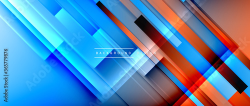 Dynamic lines on fluid color gradient. Trendy geometric abstract background for your text  logo or graphics