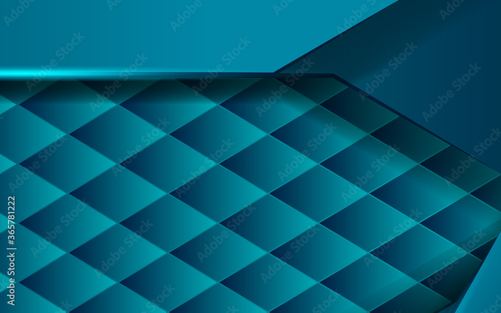 Obraz premium luxury abstract premium blue vector background with blue line.Overlap layers with paper effect. digital template. Realistic light effect .vector illustration.
