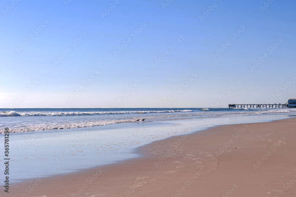 Beautiful Daytona beach,Florida and Blue sky.