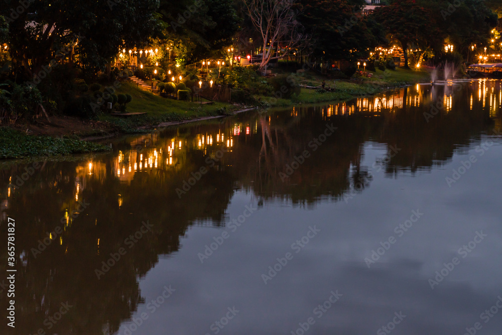 Reflections in Chiang Mai river