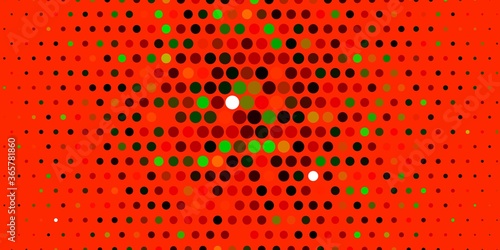 Light Multicolor vector background with bubbles. Glitter abstract illustration with colorful drops. Design for posters, banners.