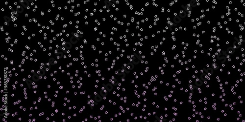 Dark Pink vector texture with beautiful stars. Shining colorful illustration with small and big stars. Pattern for wrapping gifts.