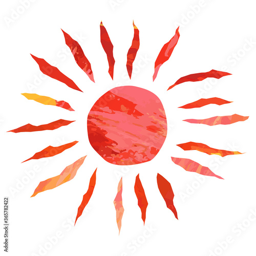 ベクター　強い日差しのイラスト