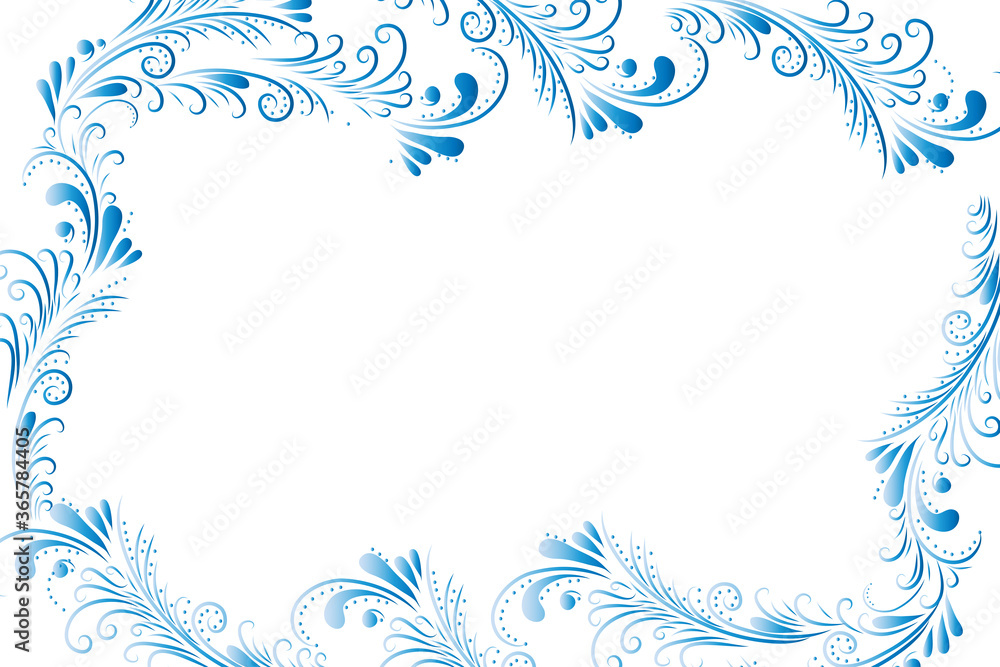 Christmas decoration. Frame for web design. Winter background.