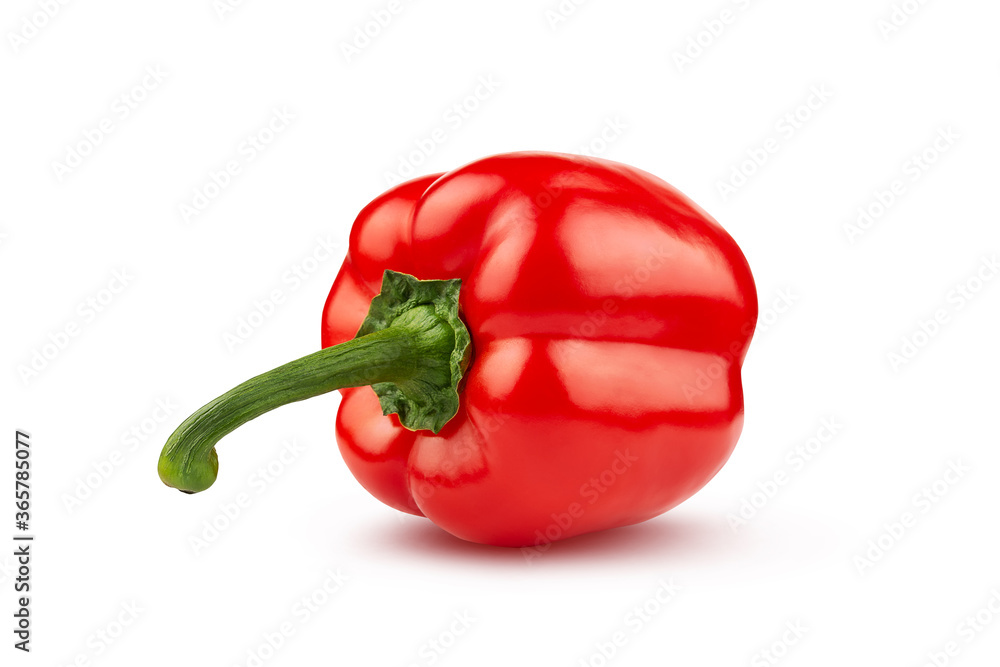 Ripe bell pepper on a white background. Isolated. Ripe bell pepper on a white background. Isolated.
