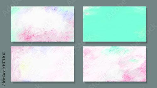 Abstract background template with oil paint vector. © tieewww