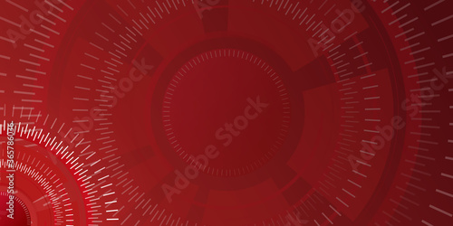 Abstract red Background with abstract trendy graphic design. Simple minimal circle clock color gradient, modern pattern backgrounds