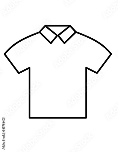 ポロシャツ(線画)