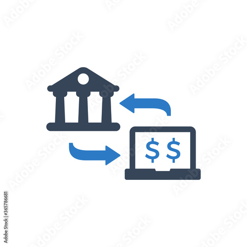 Online banking icon