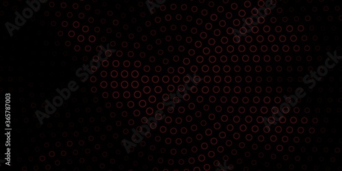 Dark Red vector background with bubbles. Abstract colorful disks on simple gradient background. Pattern for wallpapers, curtains. © Guskova