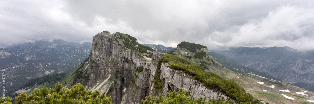Panoramic view of Greimuth peak in the austrian Alps. Austria