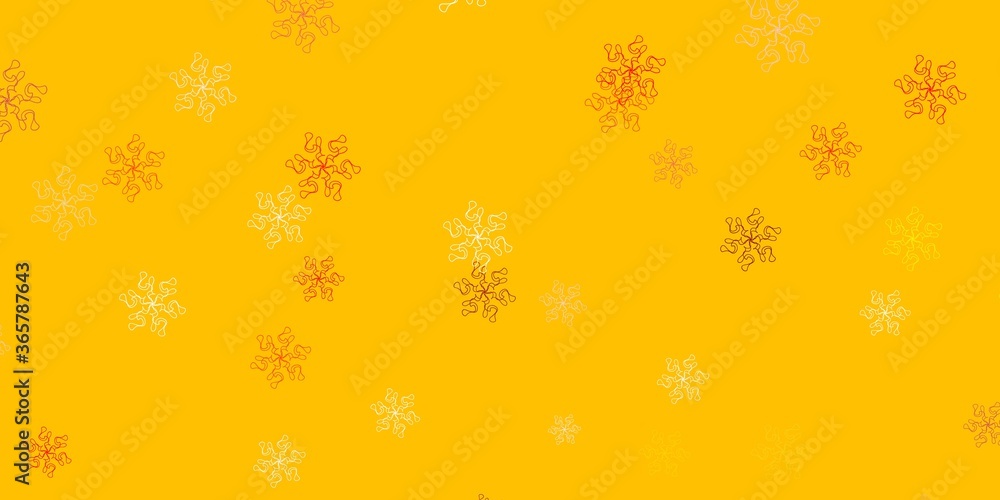 Light orange vector natural backdrop with flowers. Light orange vector natural backdrop with flowers.