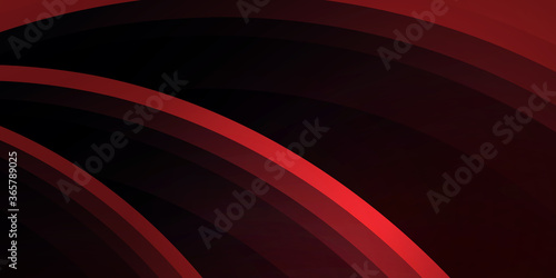 Red, black and grey geometric tech curve wave abstract presentation background