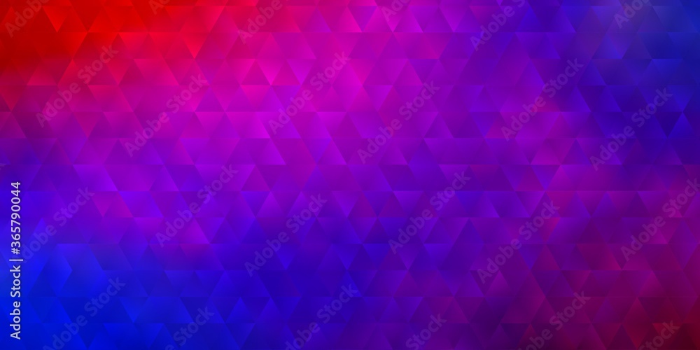 Light Blue, Red vector texture with triangular style. Light Blue, Red vector texture with triangular style.