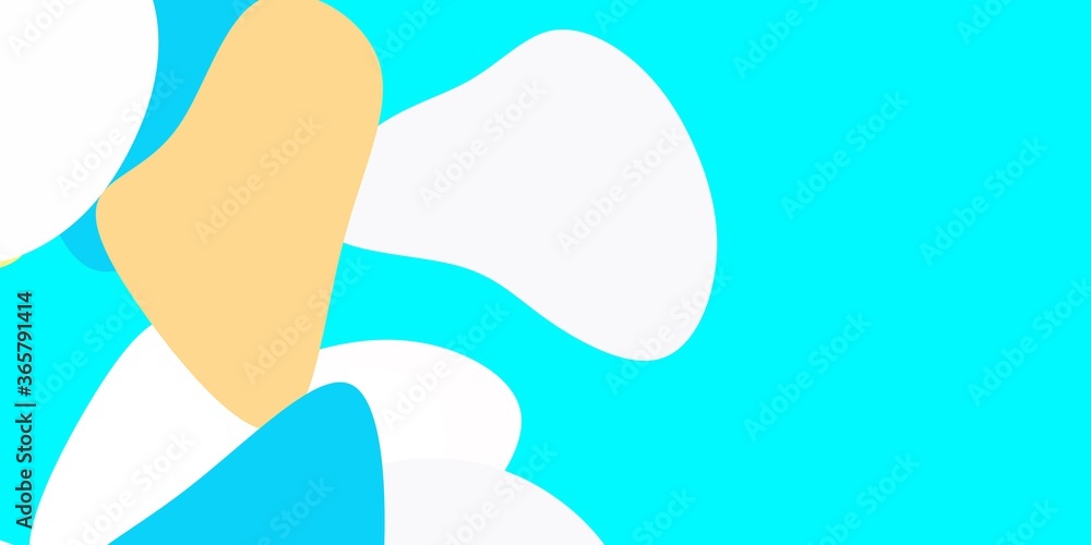 Light blue, yellow vector background with random forms. Light blue, yellow vector background with random forms.