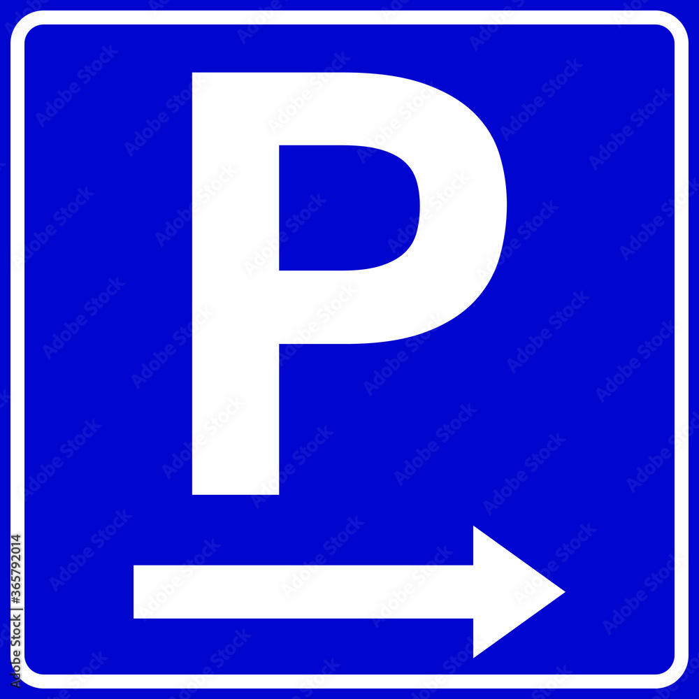 parking available in right sign on blue parking available in right sign on blue