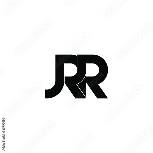 jrr letter original monogram logo design