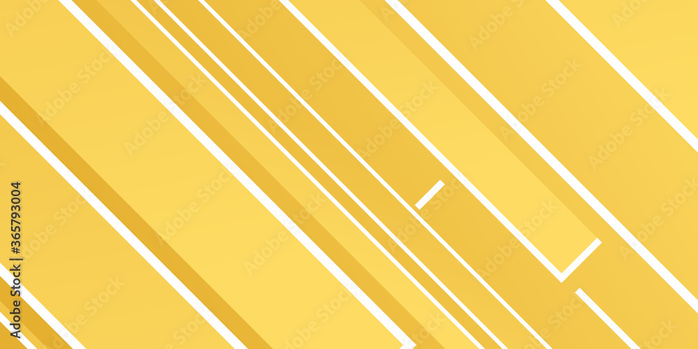Bright sunny yellow dynamic abstract background. Modern lemon orange color. Fresh business banner for sales, event, holiday, party, halloween, birthday, falling. Fast moving 3d lines with soft shadow