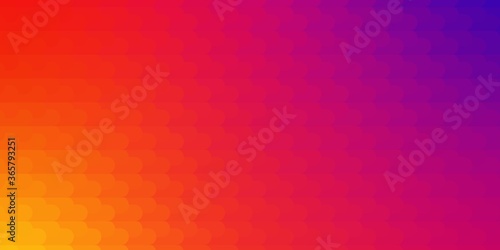 Light Pink, Yellow vector background with lines. Colorful gradient illustration with abstract flat lines. Smart design for your promotions.