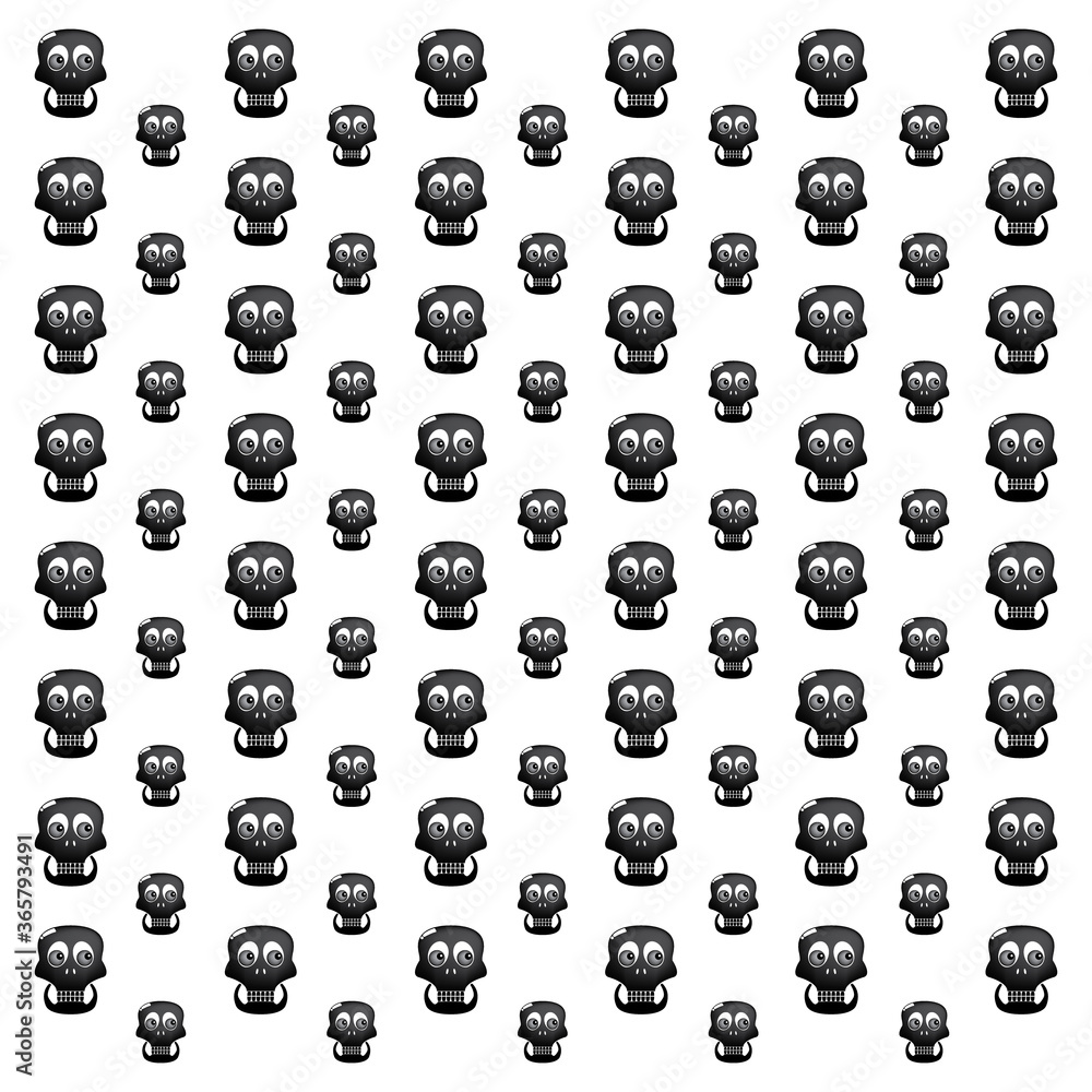black and white skull icons pattern black and white skull icons pattern