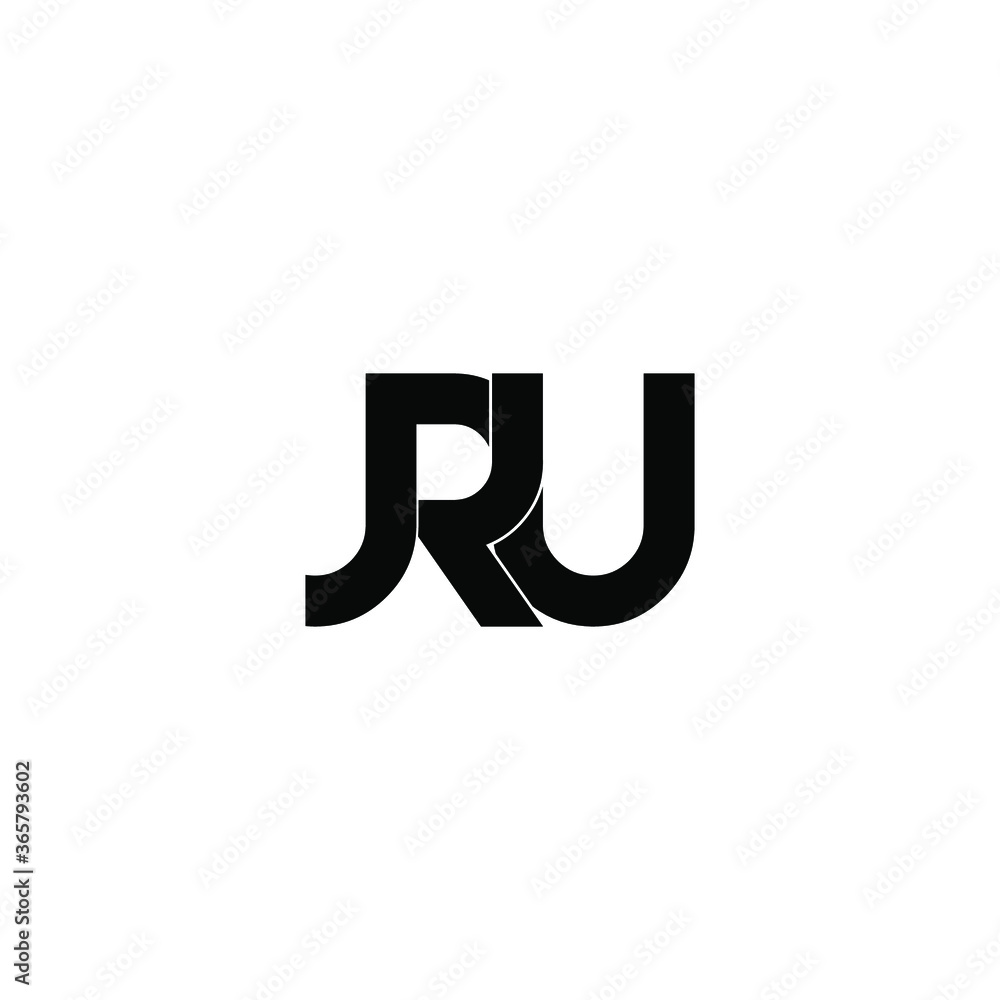 jru letter original monogram logo design jru letter original monogram logo design