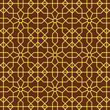 seamless pattern with squares and hexagons in islamic, persian, indian design.