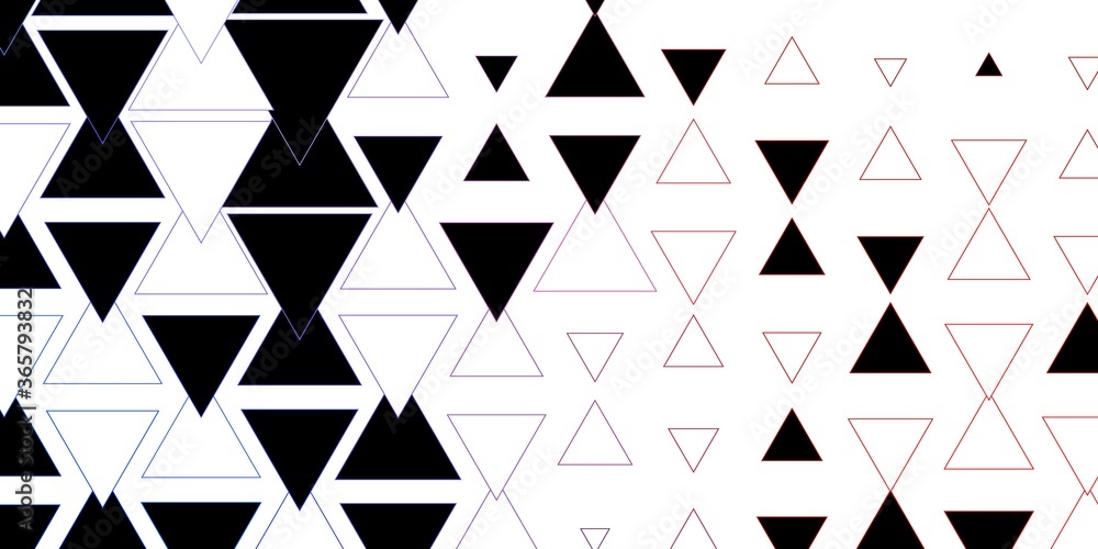 Fototapeta premium Dark Blue, Red vector backdrop with lines, triangles. Smart design in abstract style with gradient triangles. Pattern for commercials.