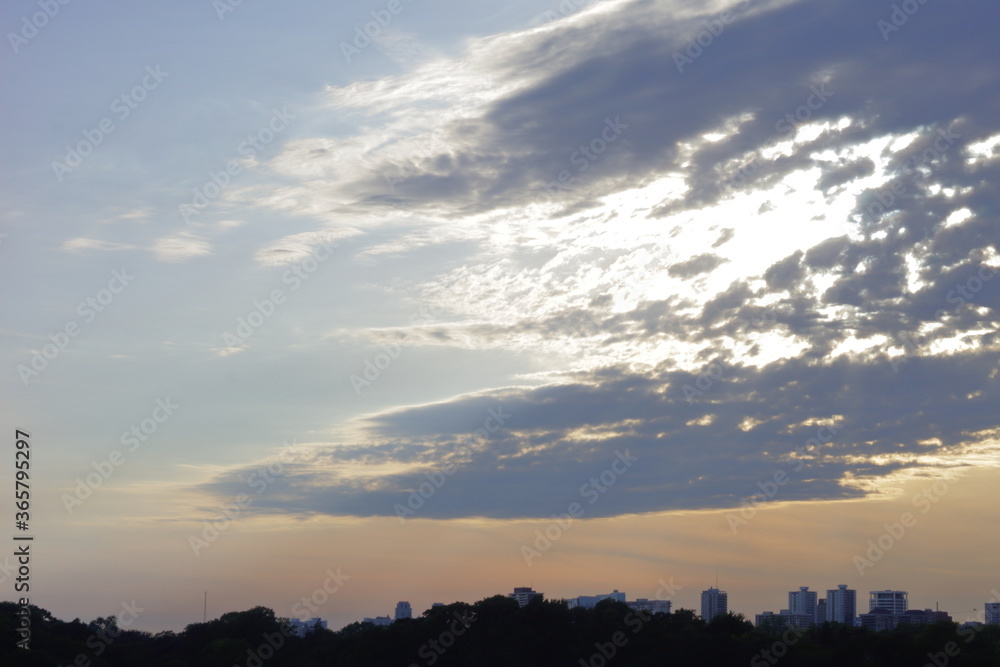 Toronto city before the sunset