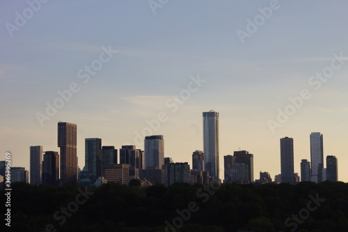 Toronto city before the sunset